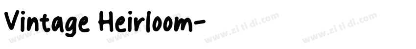 Vintage Heirloom字体转换